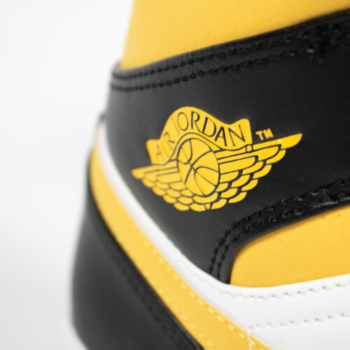 NIKE AIR JORDAN 1 MID BLACK UNIVERSITY GOLD - Image 2